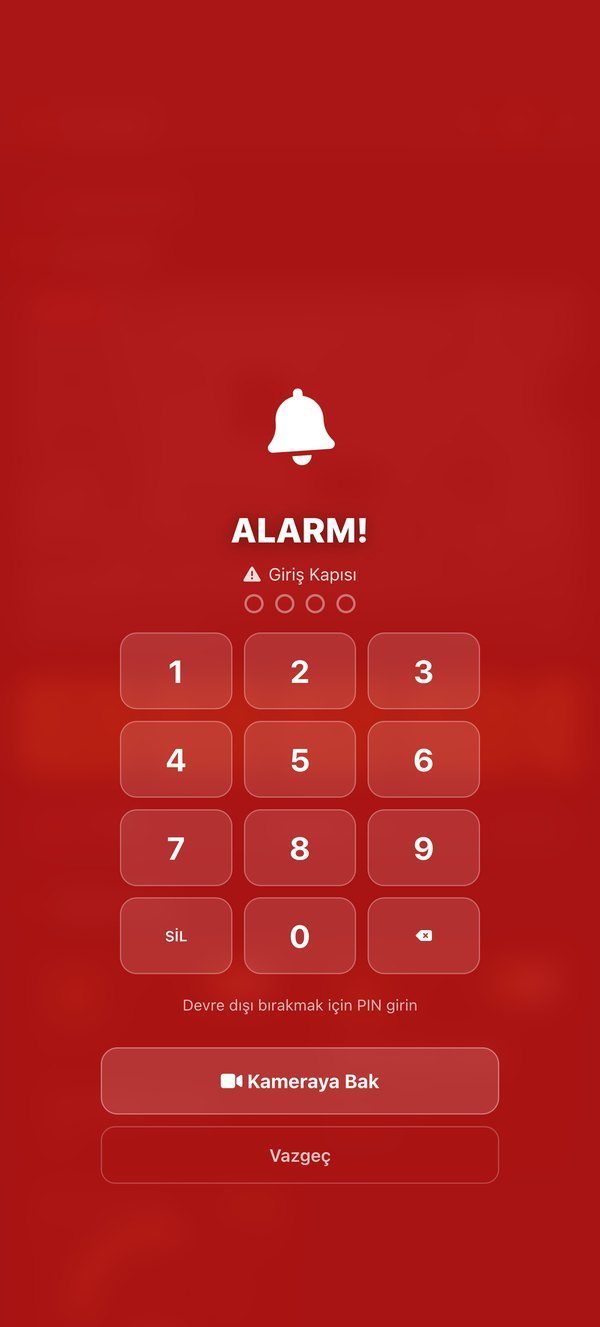 Alarm ekranı